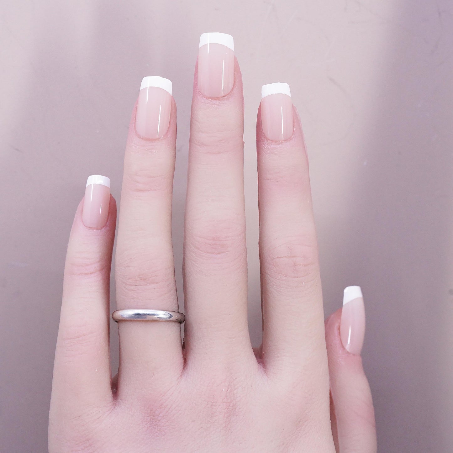Size 6, vintage Sterling silver handmade ring, 925 wedding band