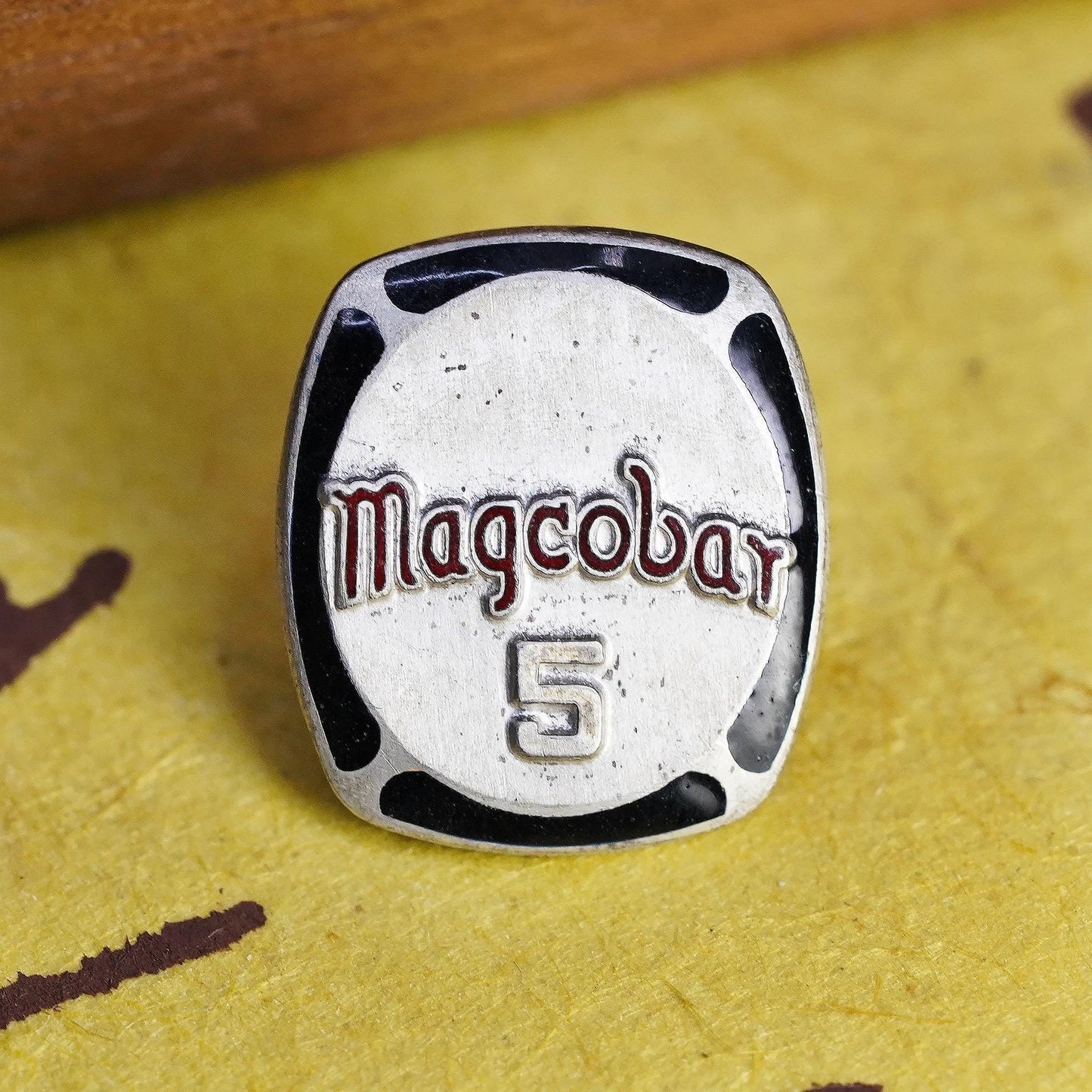 Maccabiah Games 5 Lapel Pin Maccabar Enamel Israeli Jewish Collectible Badge