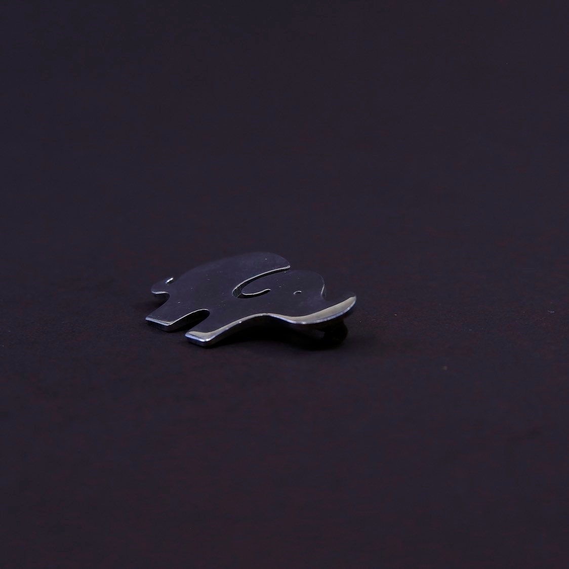Vintage meixco handmade sterling 925 silver elephant shaped brooch