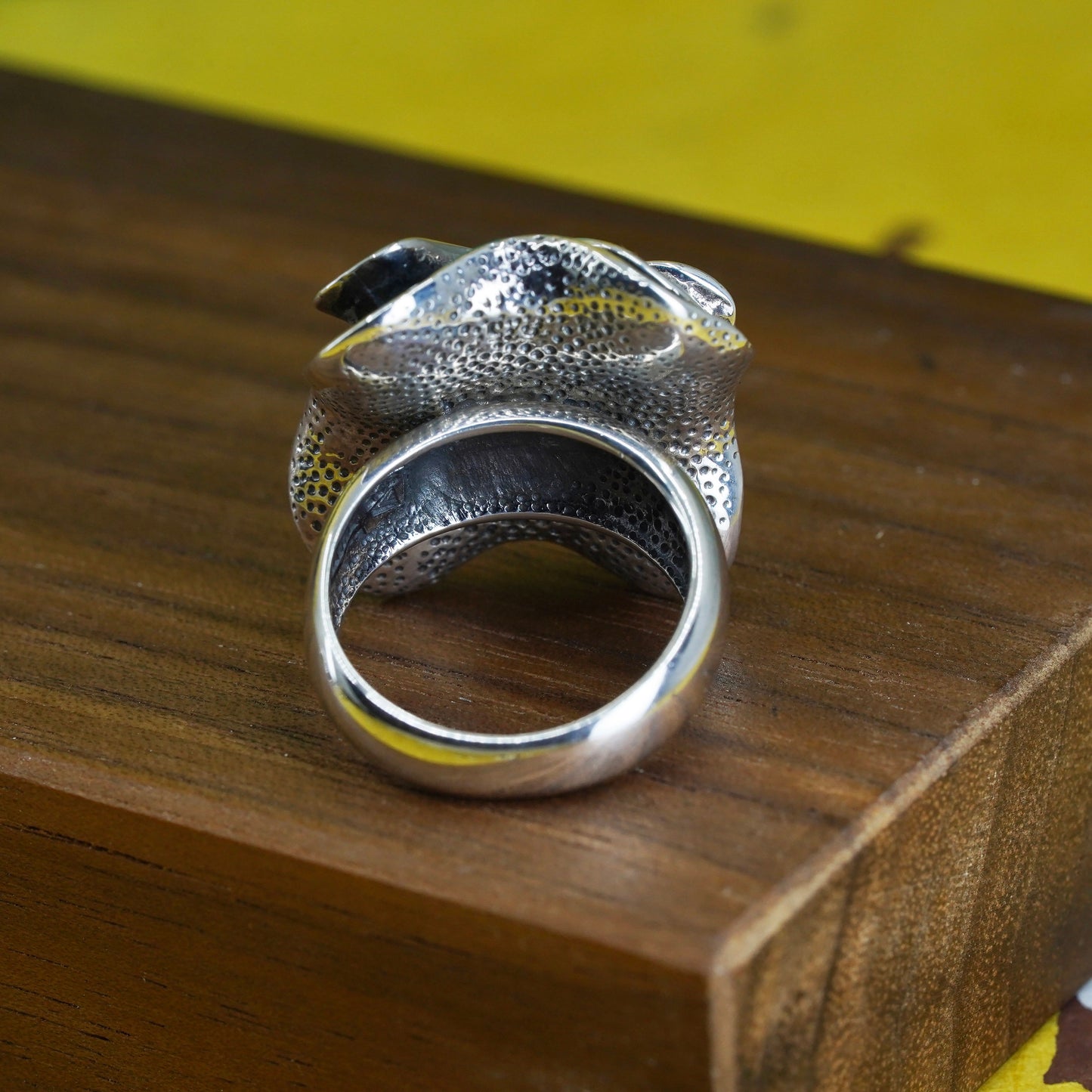 Size 6, Silpada sterling 925 silver handmade Freeform floral statement ring