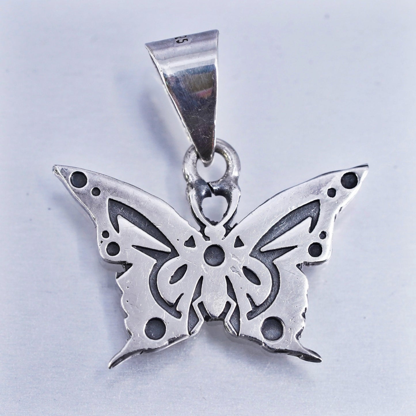 Vinatge designer Sterling 925 silver handmade simple modern 925 butterfly