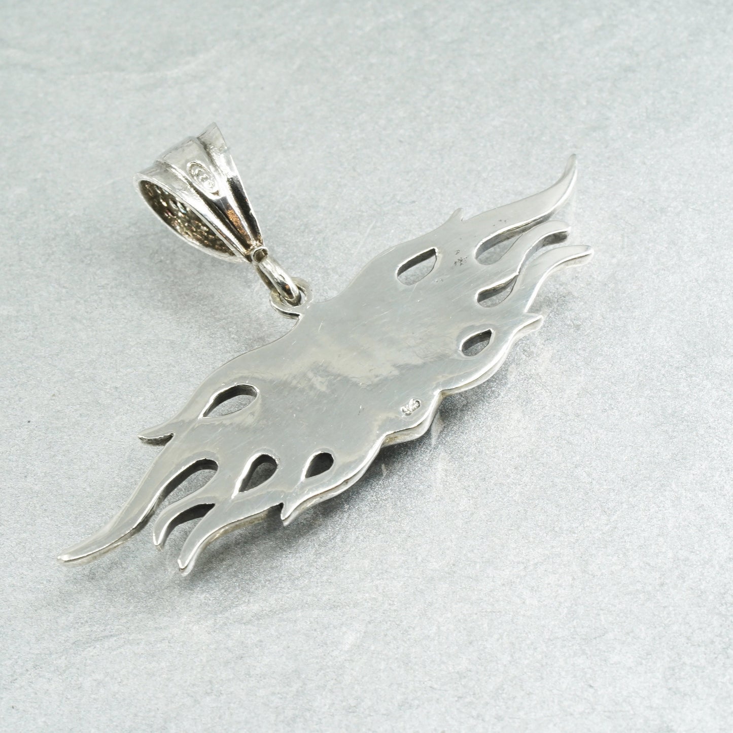 Vintage sterling 925 silver Motor Harley Davidson Cycle pendant