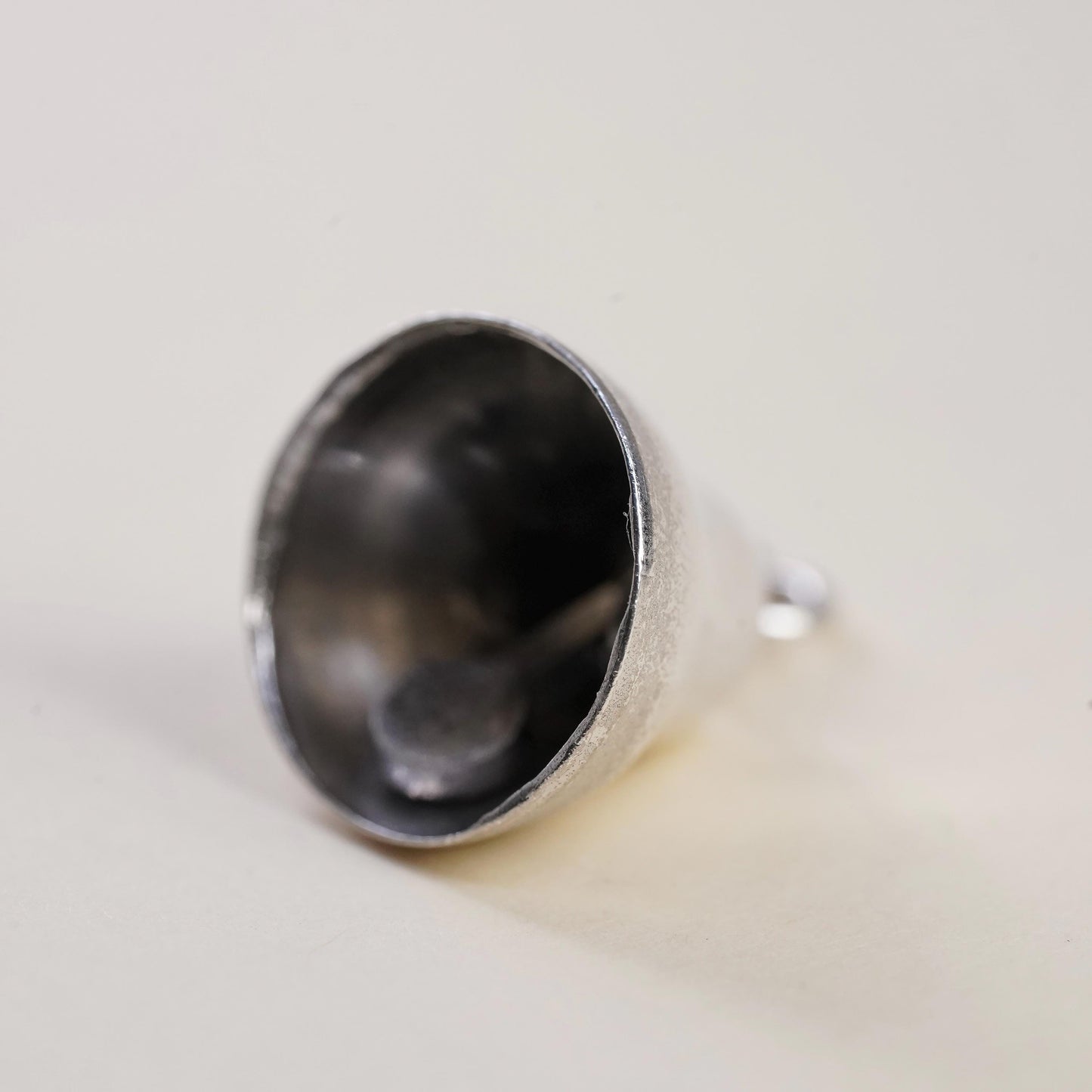 Vintage sterling silver charm, 925 bell, doesn’t chime