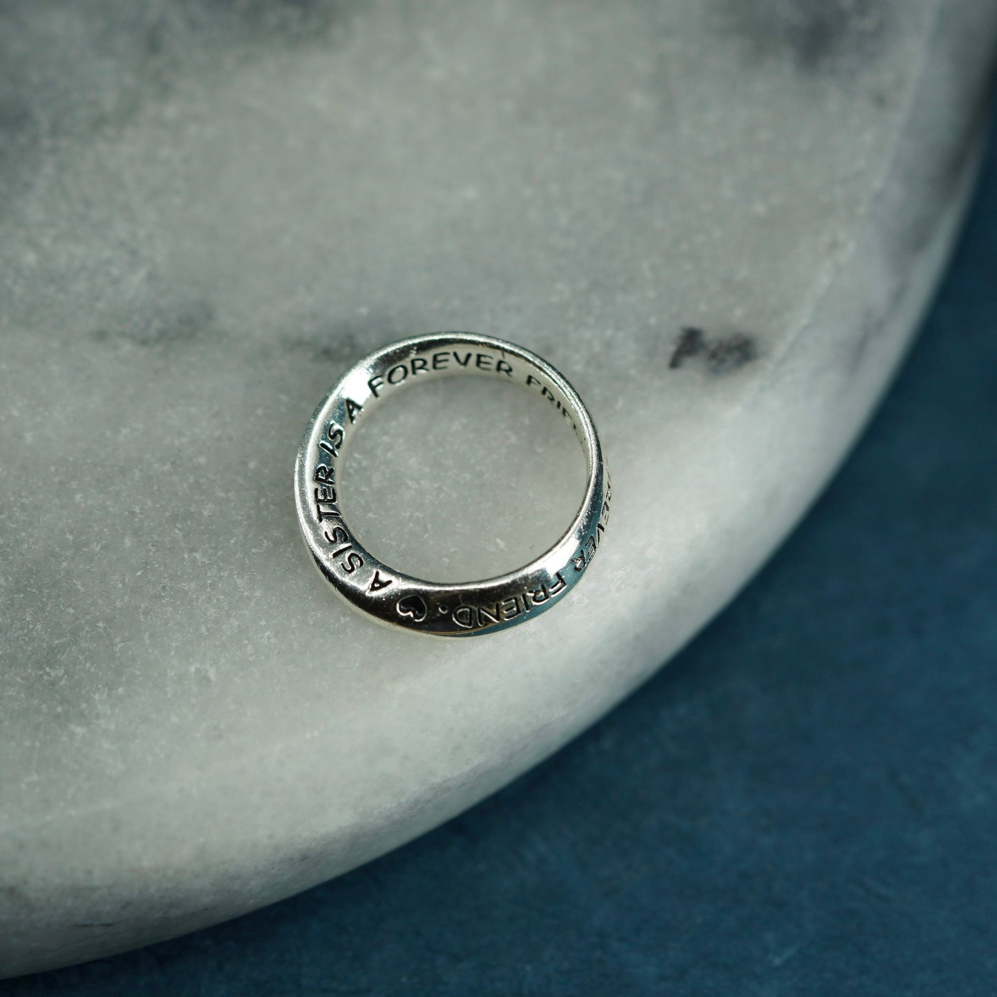 Sterling silver prayer pendant, 925 infinity loop “a sister is a forever friend