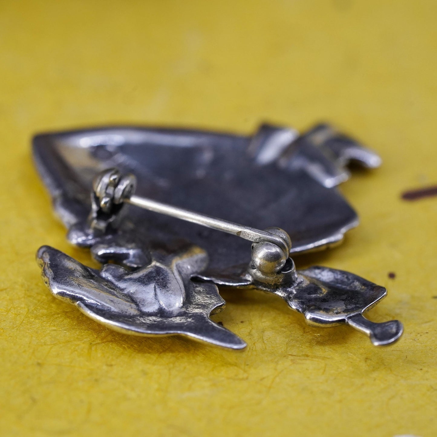 vintage Mary Engelbreit Me Ink Little Girl Sterling 925 Silver Brooch