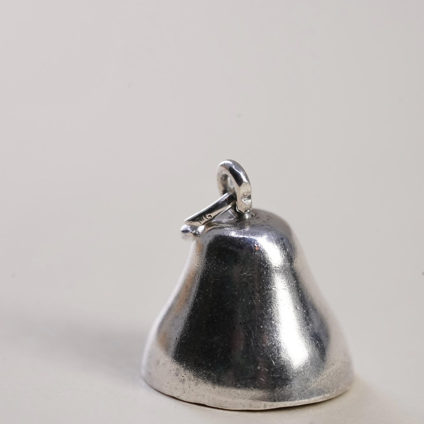 Vintage sterling silver charm, 925 bell, doesn’t chime
