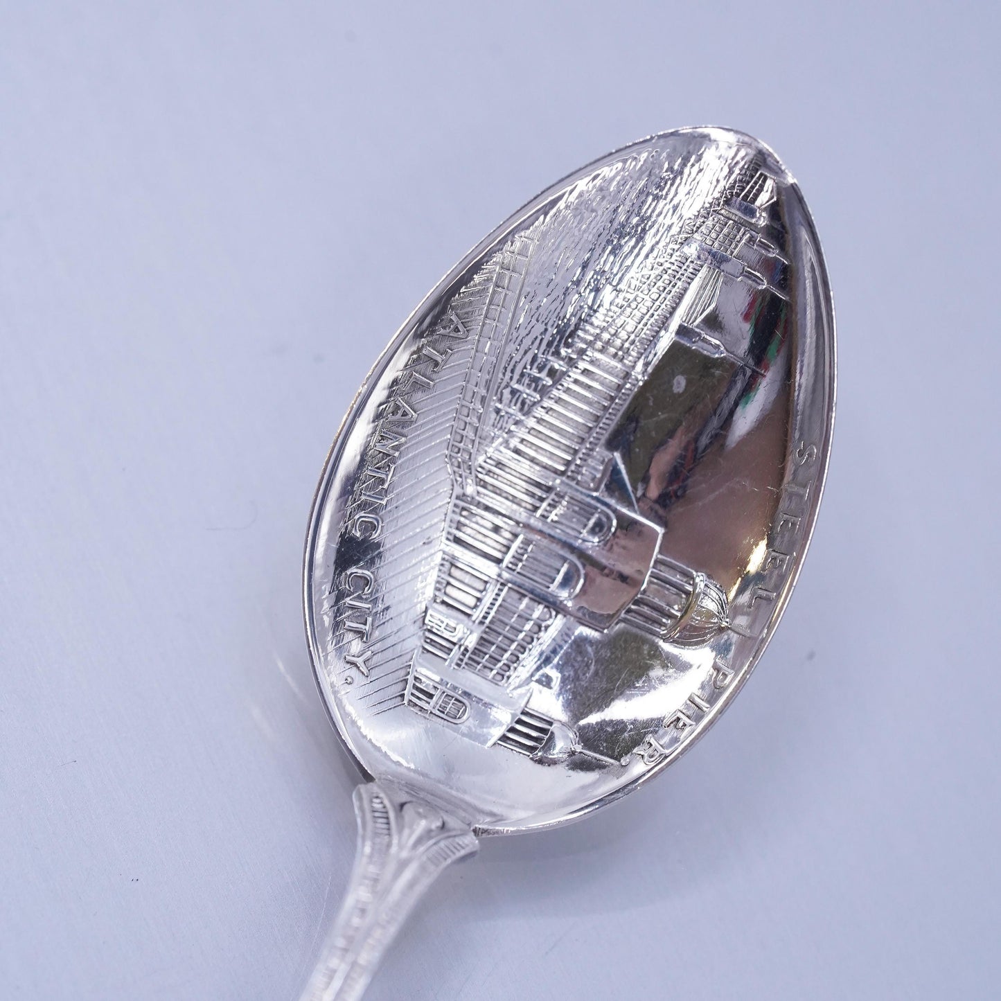 VTG southwestern Sterling 925 silver spoon embossed Atlantic City Steel Pier