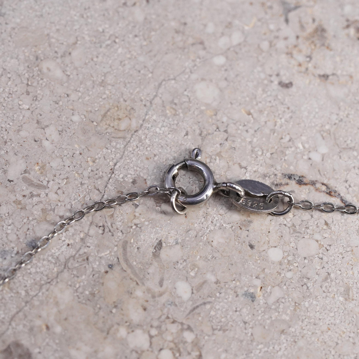 18+2" 1mm, Sterling silver handmade necklace, 925 flatten circle chain