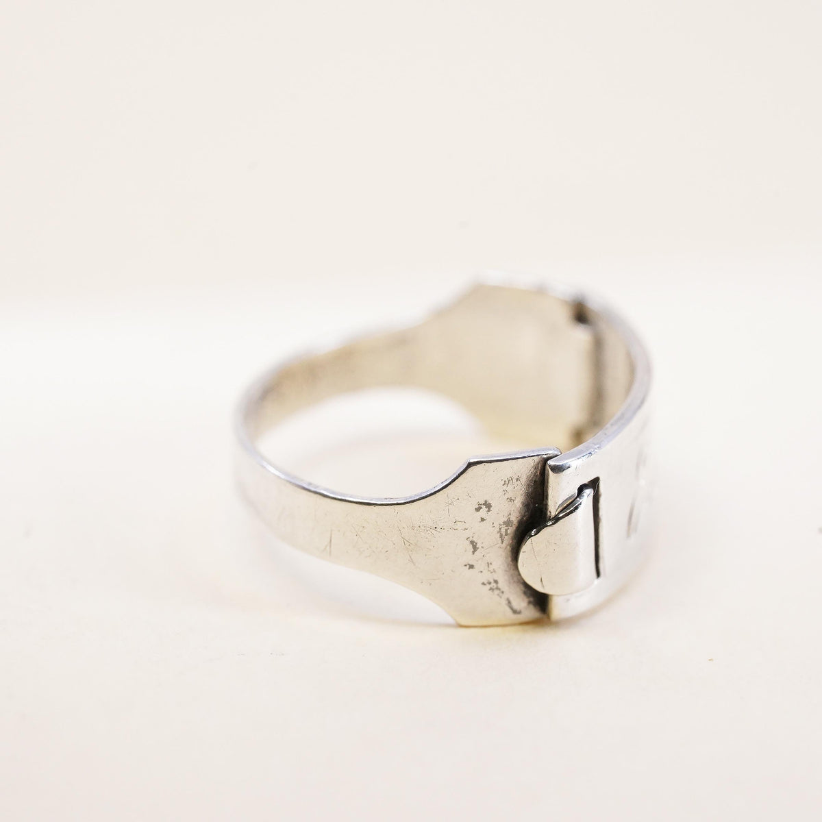 Size 4, Sterling Silver 925 Earl Name Ring, Signet Ring, Personalized Name Band