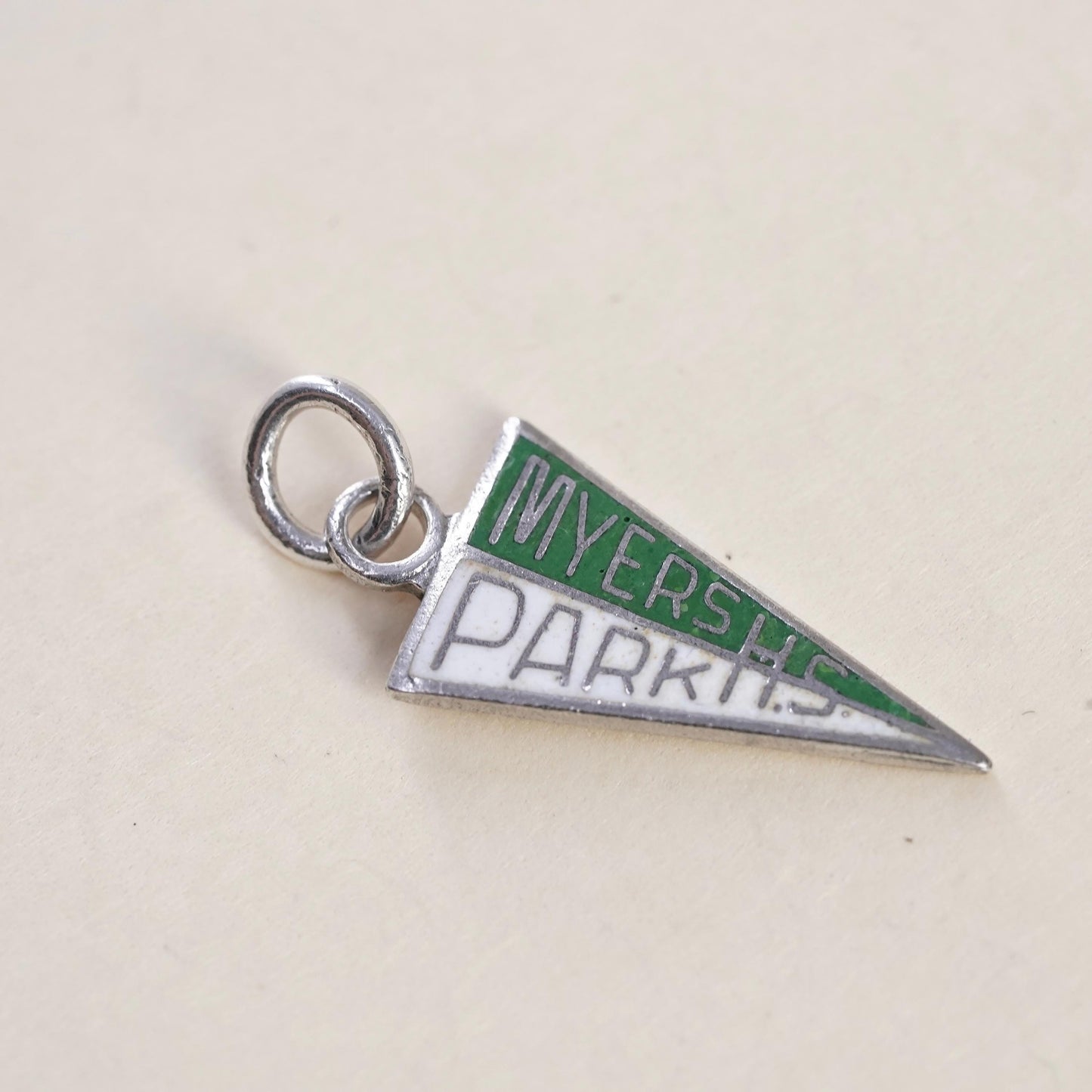 Meyers Park Pennant Charm Sterling 925 Silver Charlotte Souvenir Charm Travel