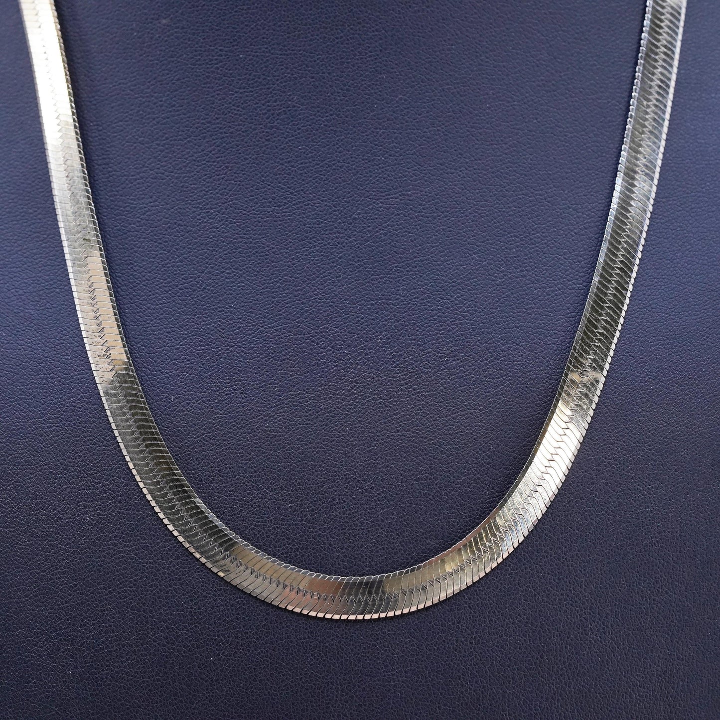 20" Canadian vermeil gold over Sterling silver necklace, 925 herringbone chain