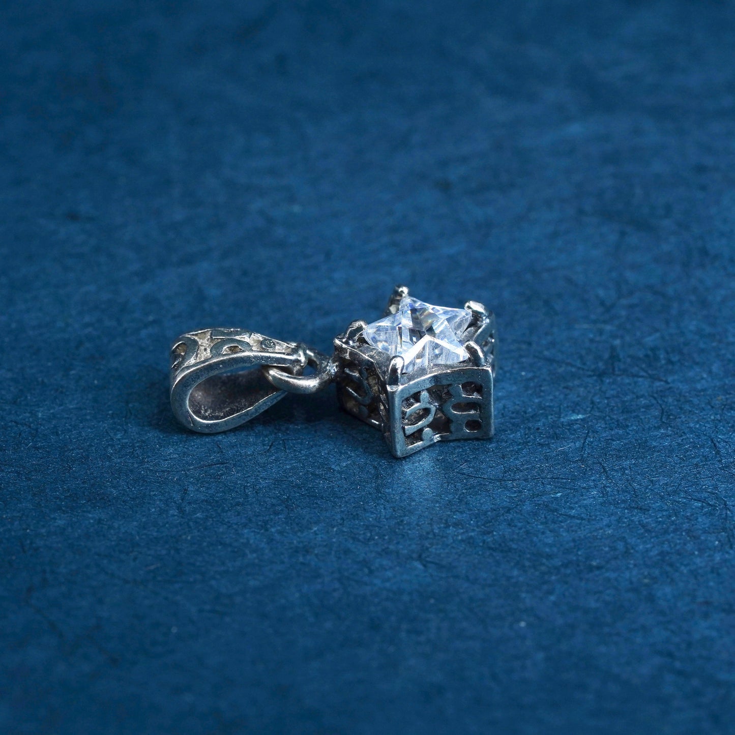 Silpada Sterling Silver 925 handmade star cz Pendant