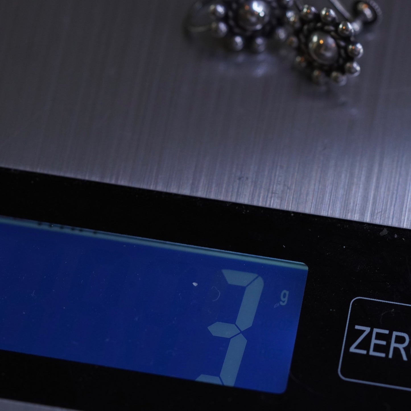 Vintage Sterling silver handmade screw back earrings, 925 flower