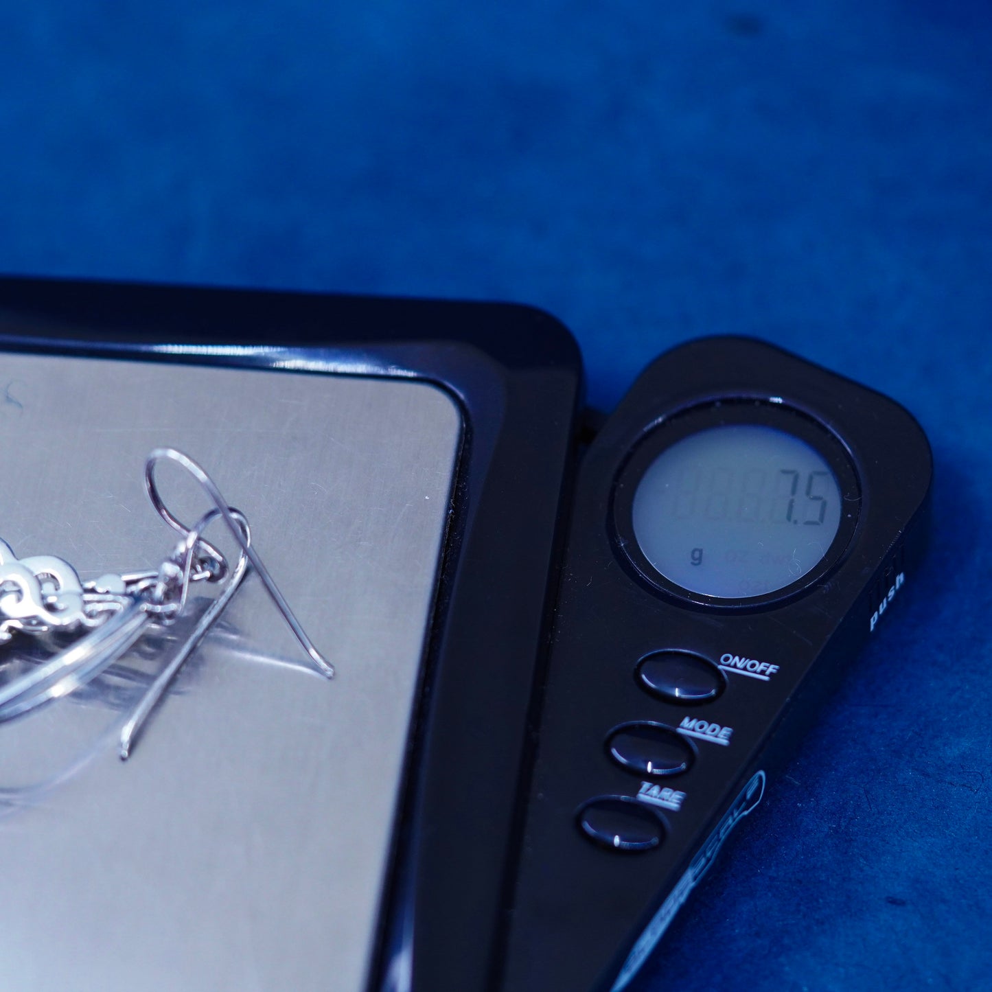 vtg silpada Sterling silver handmade earrings, 925 filigree teardrop dangles