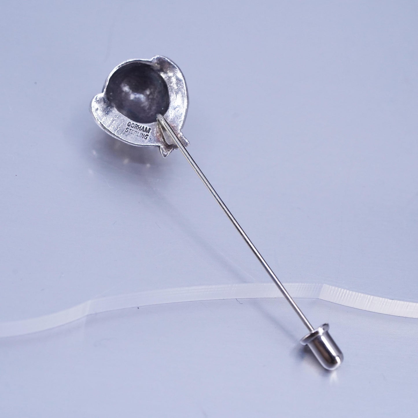 Vintage 1985 Gorham Herald handmade Sterling 925 silver angel pin