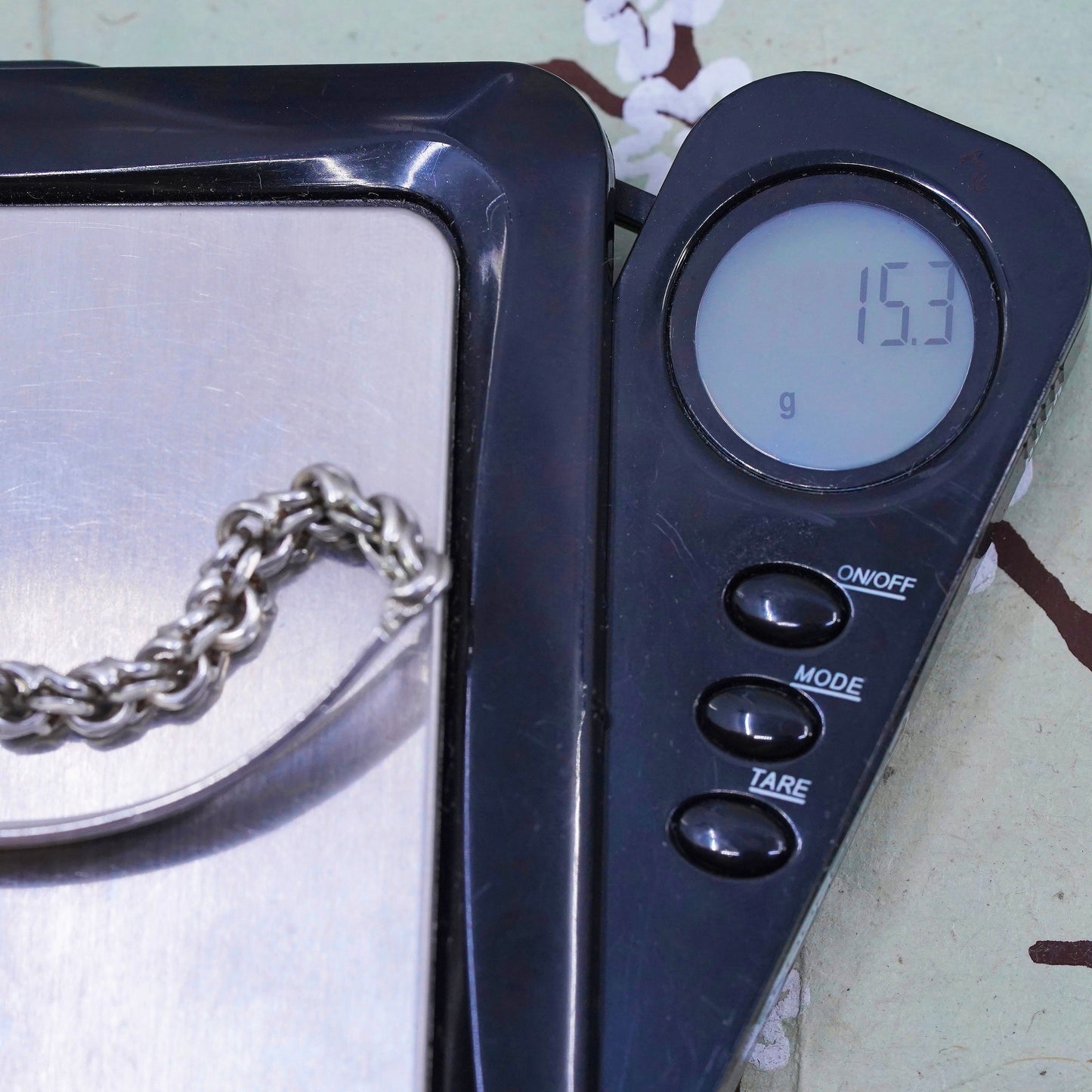6” 6mm, Vintage Sterling silver handmade bracelet, 925 double curb chain