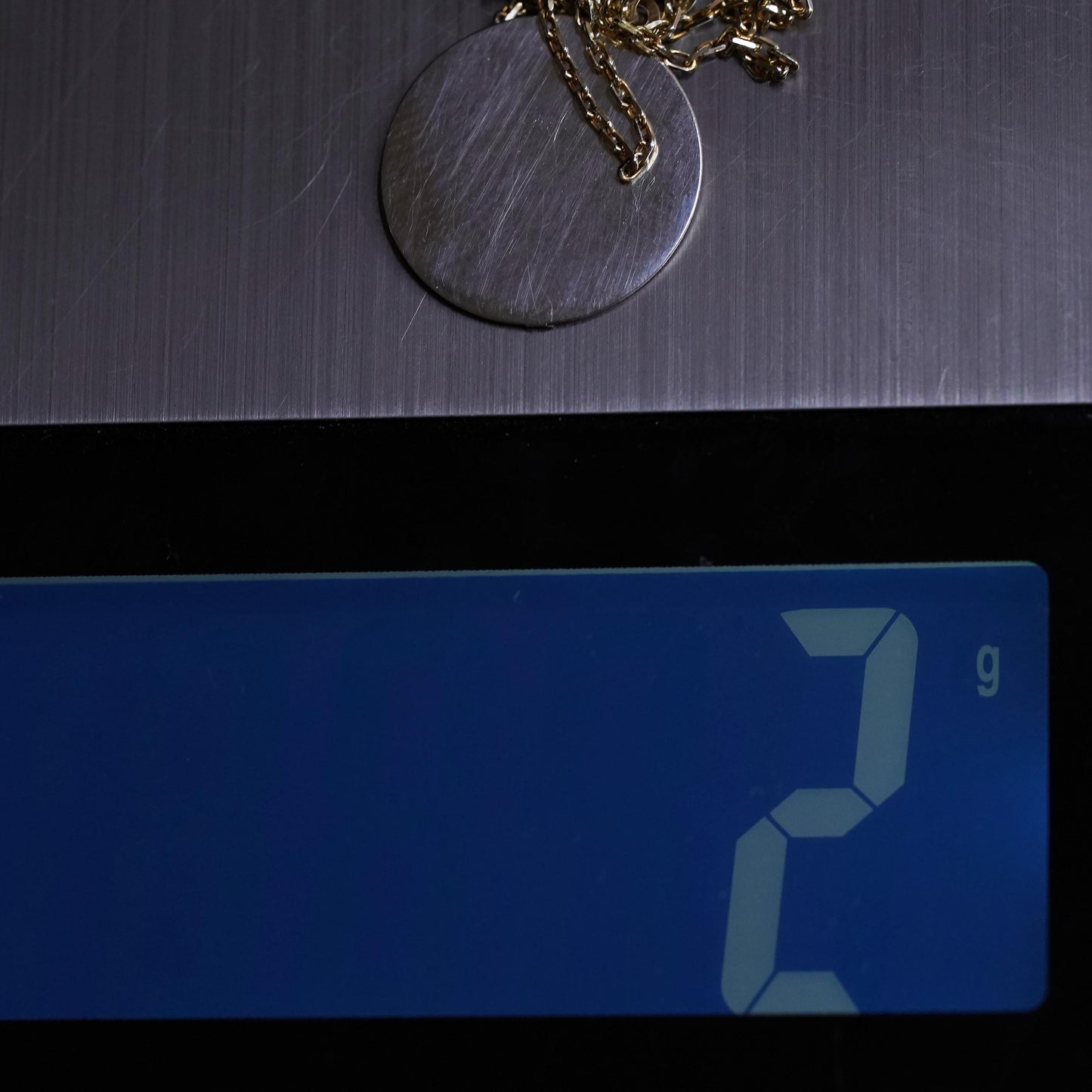 14+2", sterling silver necklace, vermeil gold 925 chain Lotus flower pendant