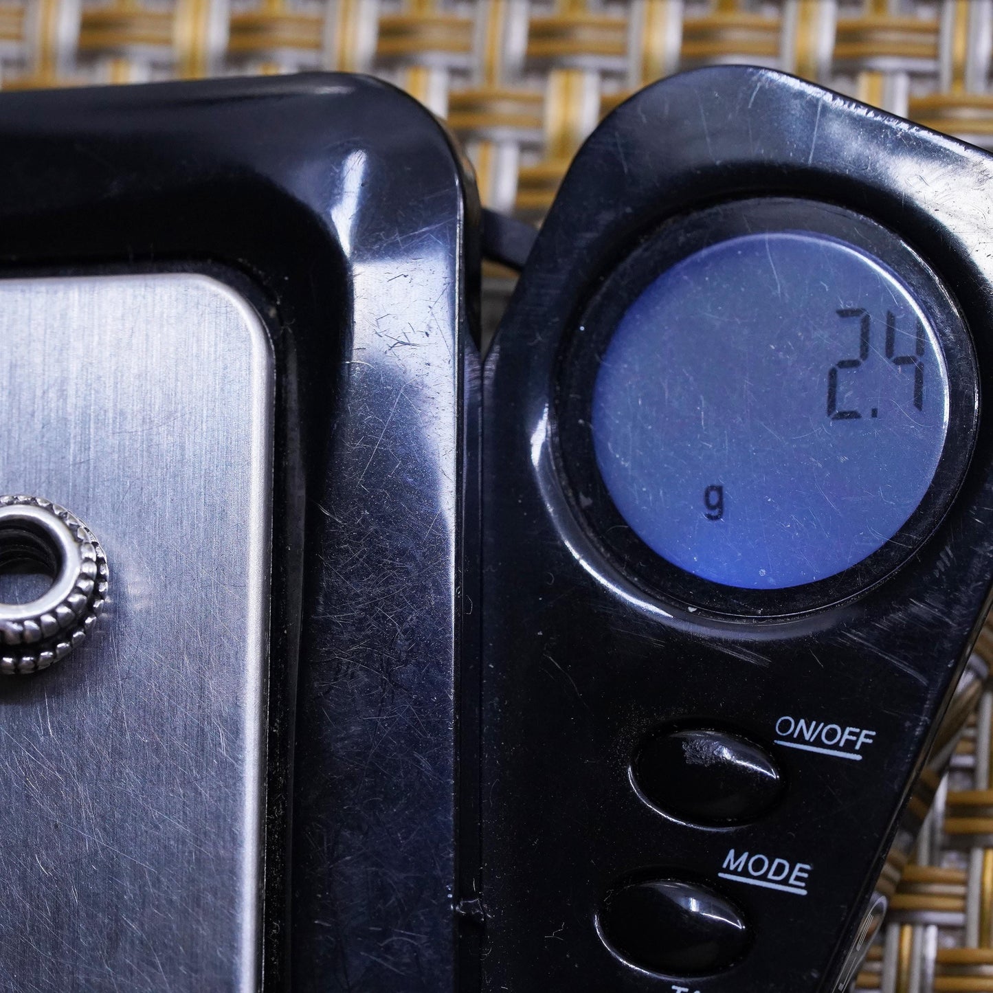 Vintage Sterling 925 silver handmade charm with pearl bead