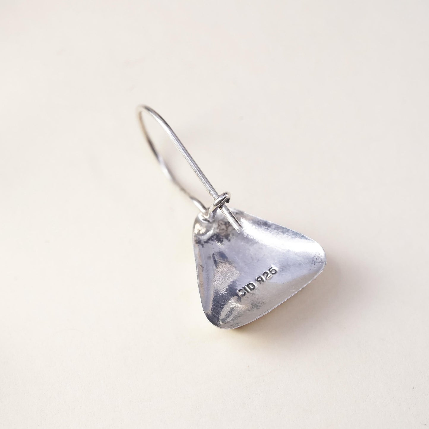 Estate Jewelry Cid clyde Duneier sterling 925 Silver lapis single earring