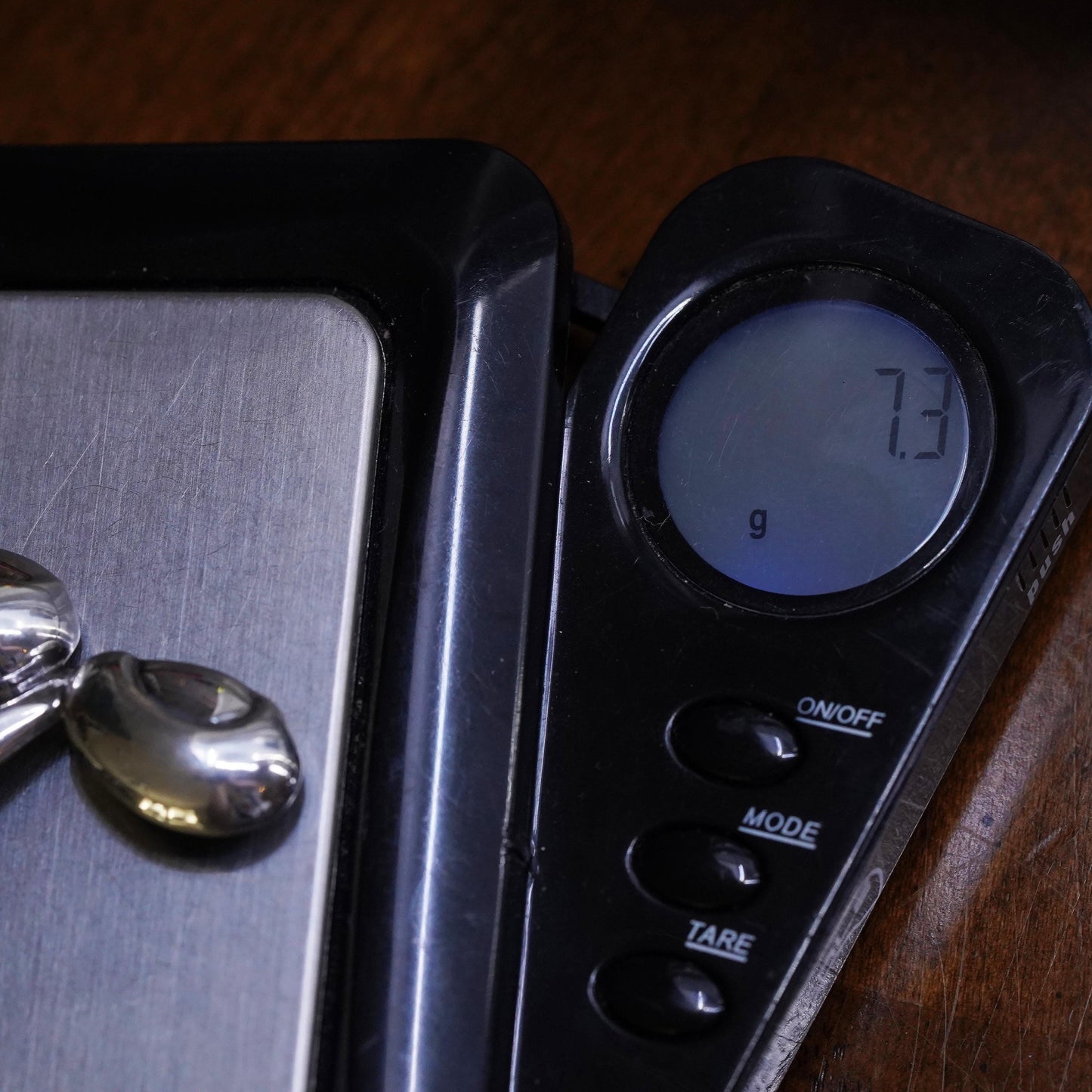 Vintage sterling silver handmade brooch, modern 925 music note symbol pin