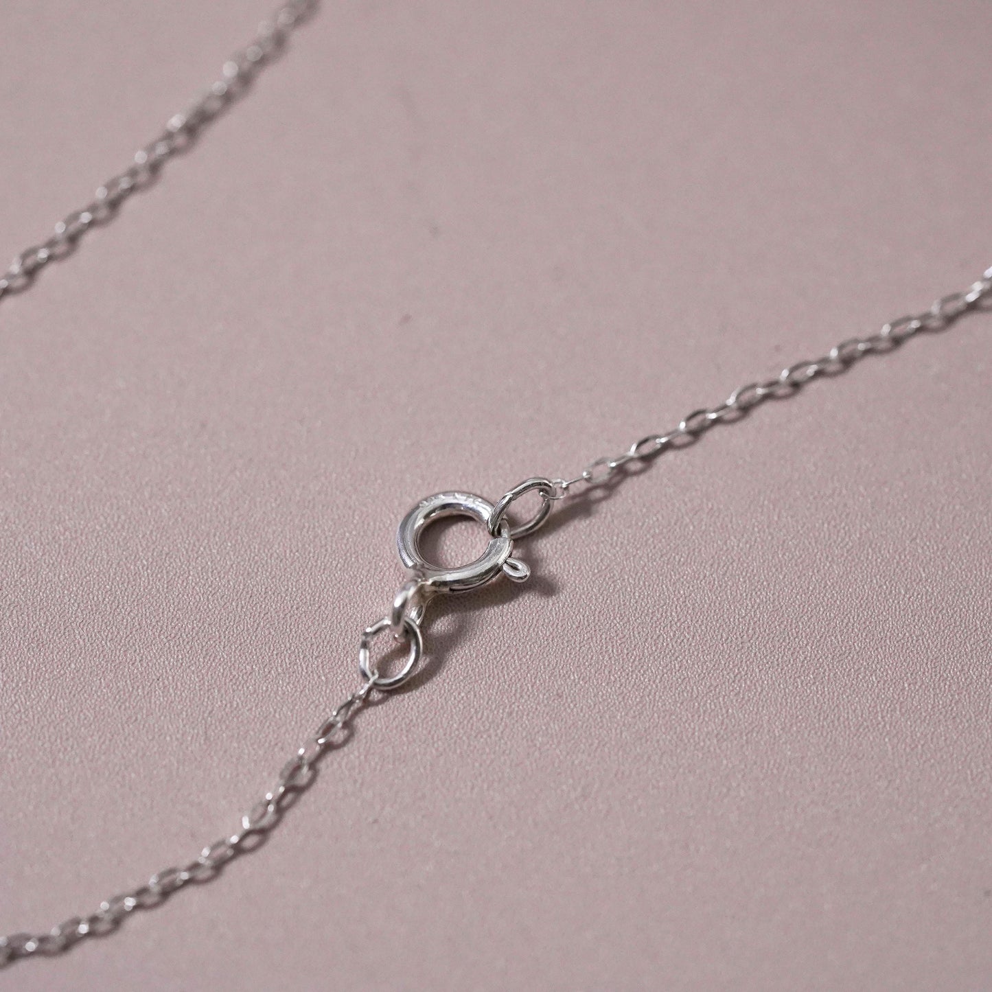 18”, Sterling silver handmade necklace, 925 graduated beaded chain beads