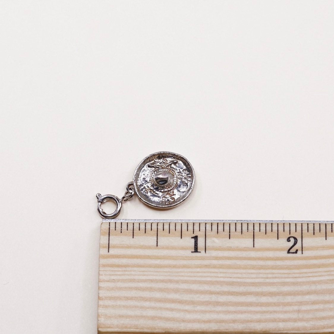 vtg sterling silver handmade pendant,925 Mexico Sombrero Hat charm