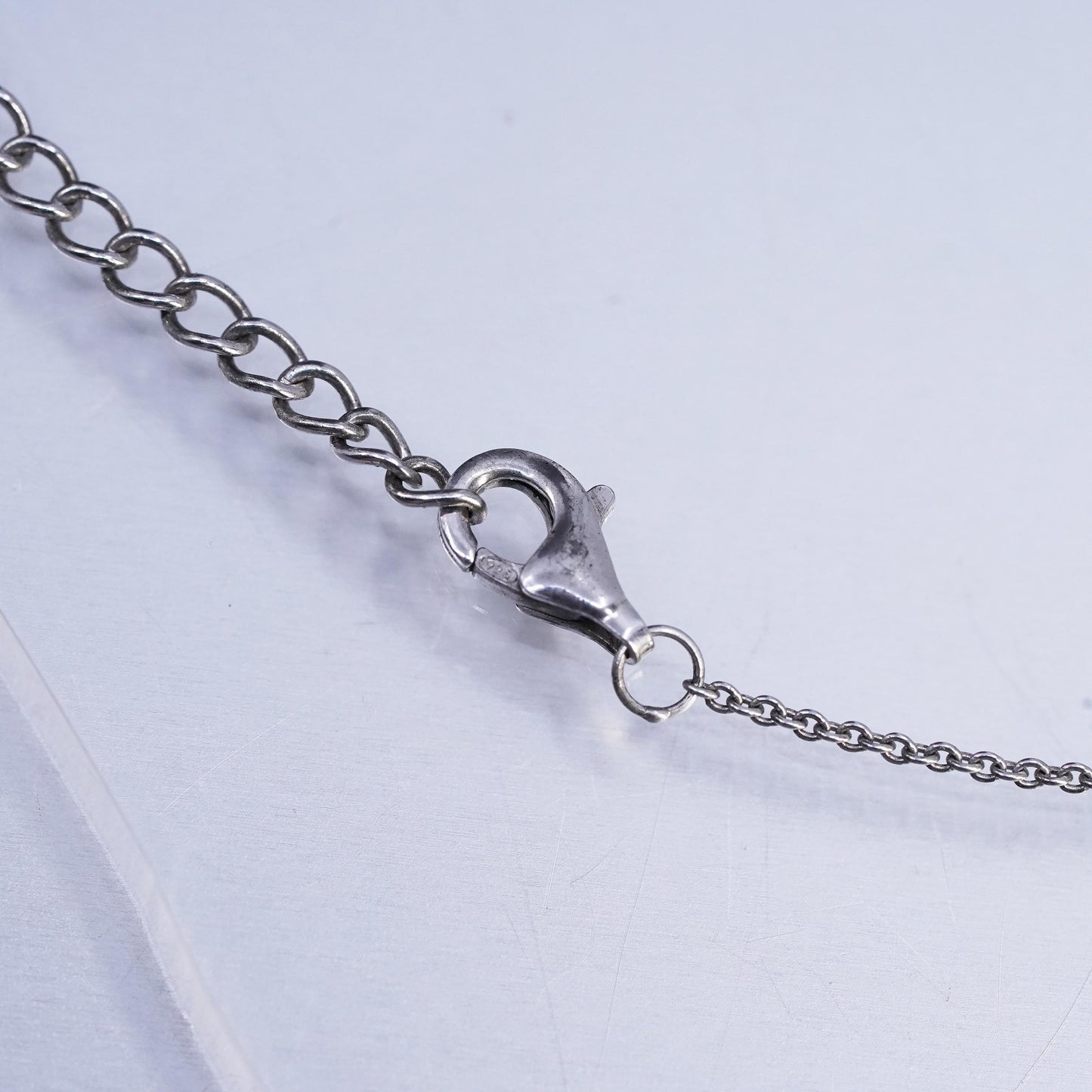 14+2", Sterling 925 silver circle pendant necklace love kissing couple pendant