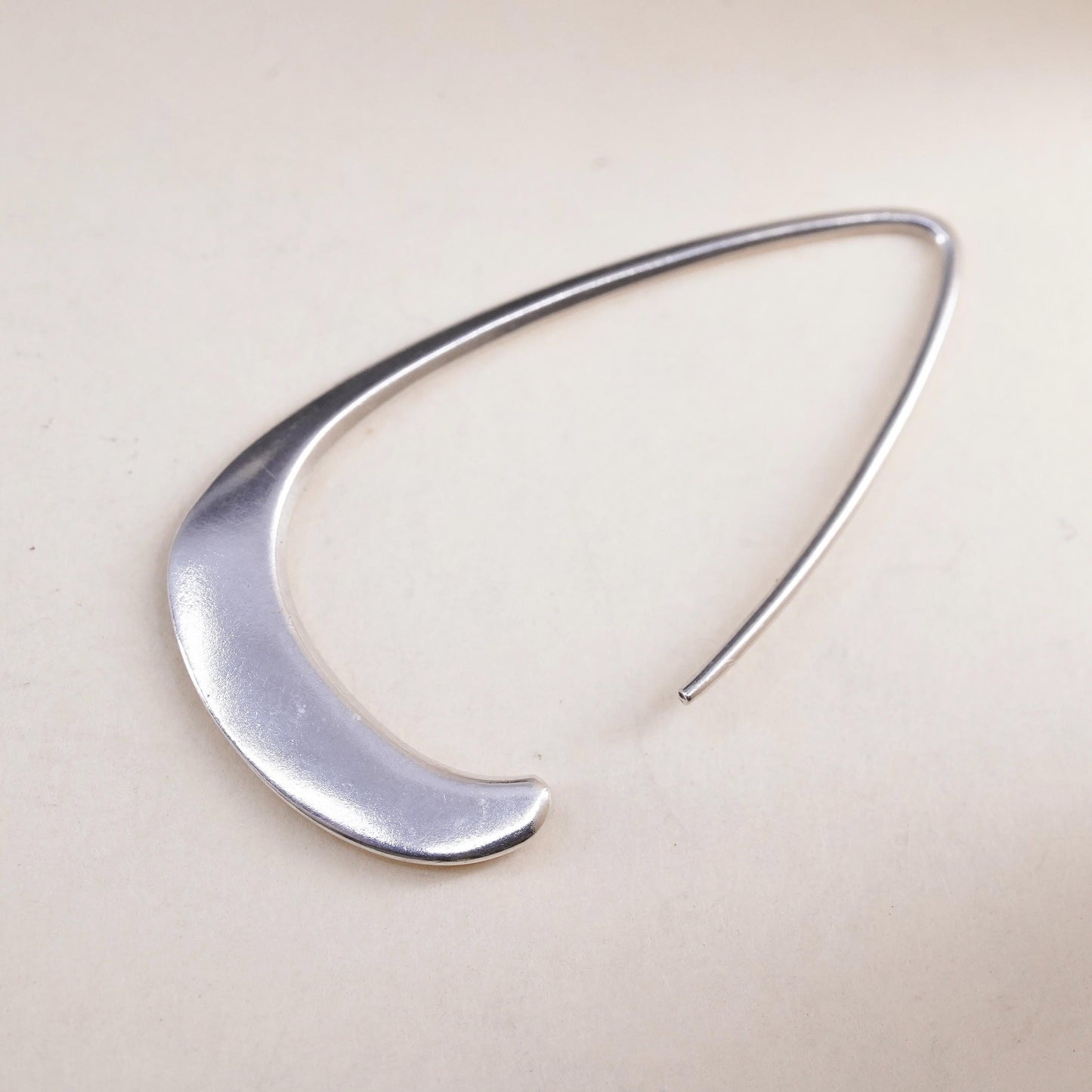 Silpada Silhouette Sterling 925 Silver Tapered Wire Open Drop single 1 earring
