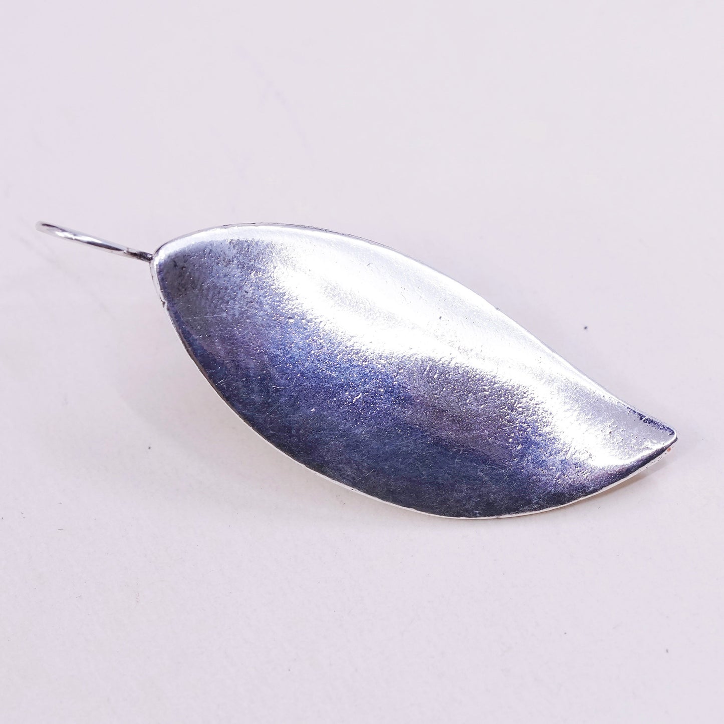 Vintage mon bijou earrings silver tone earrings, leaf drop