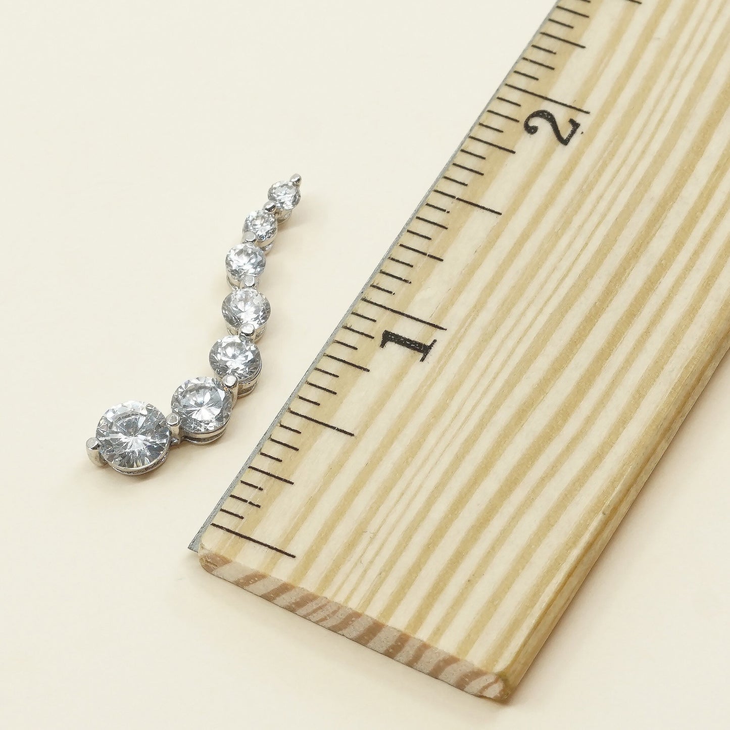 VTG sterling silver swarovski crystal pendant, 925 silver pendant