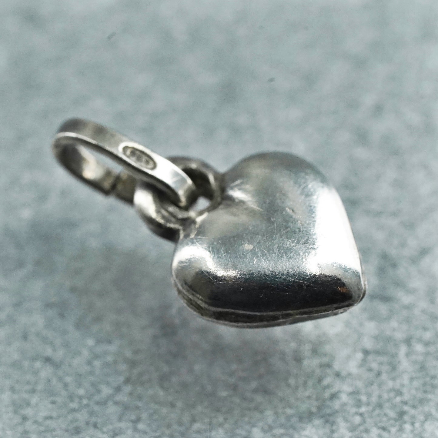 vintage sterling 925 silver heart charm pendant