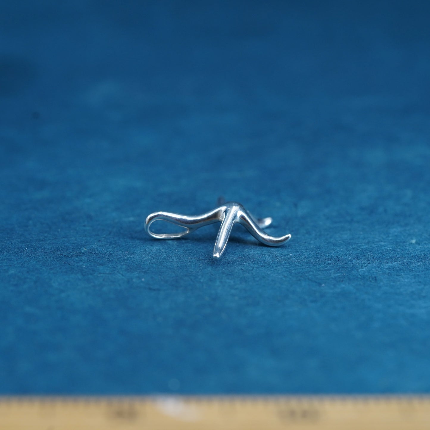 Vintage Sterling silver handmade pendant, 925 starfish tag charm