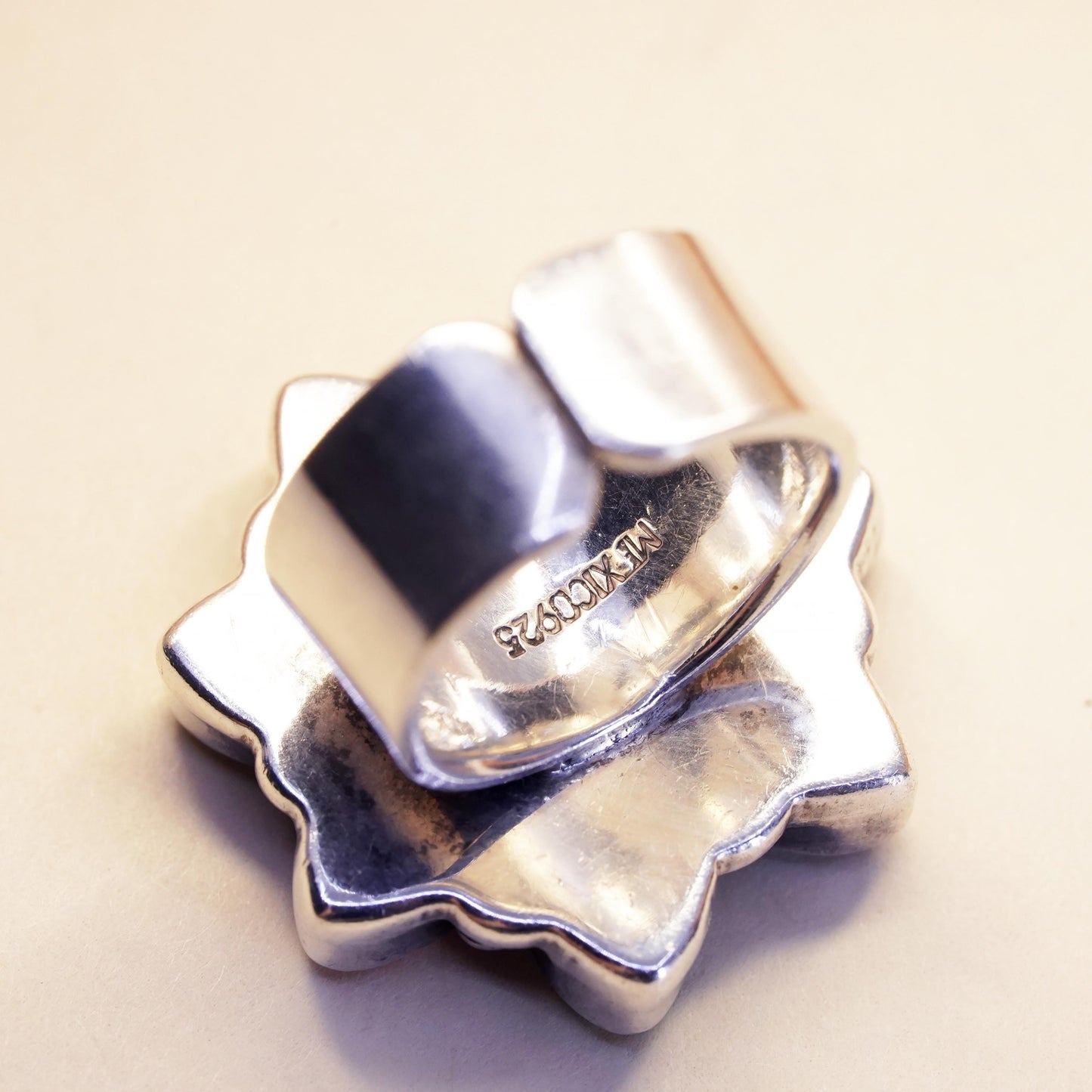 Size adjustable, Sterling 925 Silver Multi Gemstone Flower Ring, Jade Agate