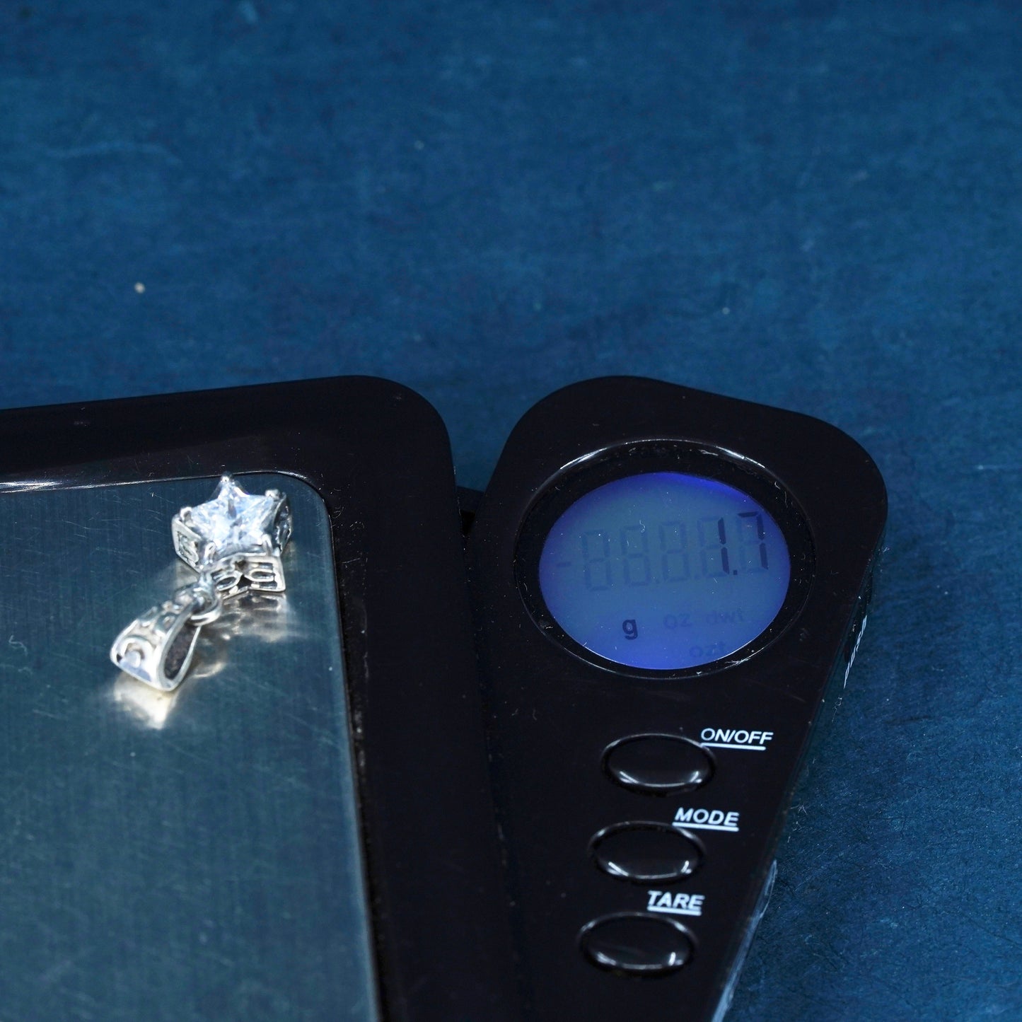 Silpada Sterling Silver 925 handmade star cz Pendant
