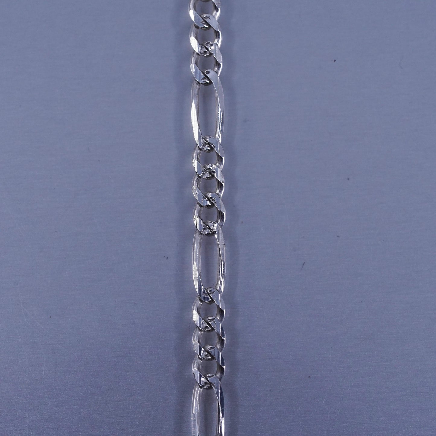 20” 4mm, vintage Mexican Sterling 925 silver figaro chain necklace