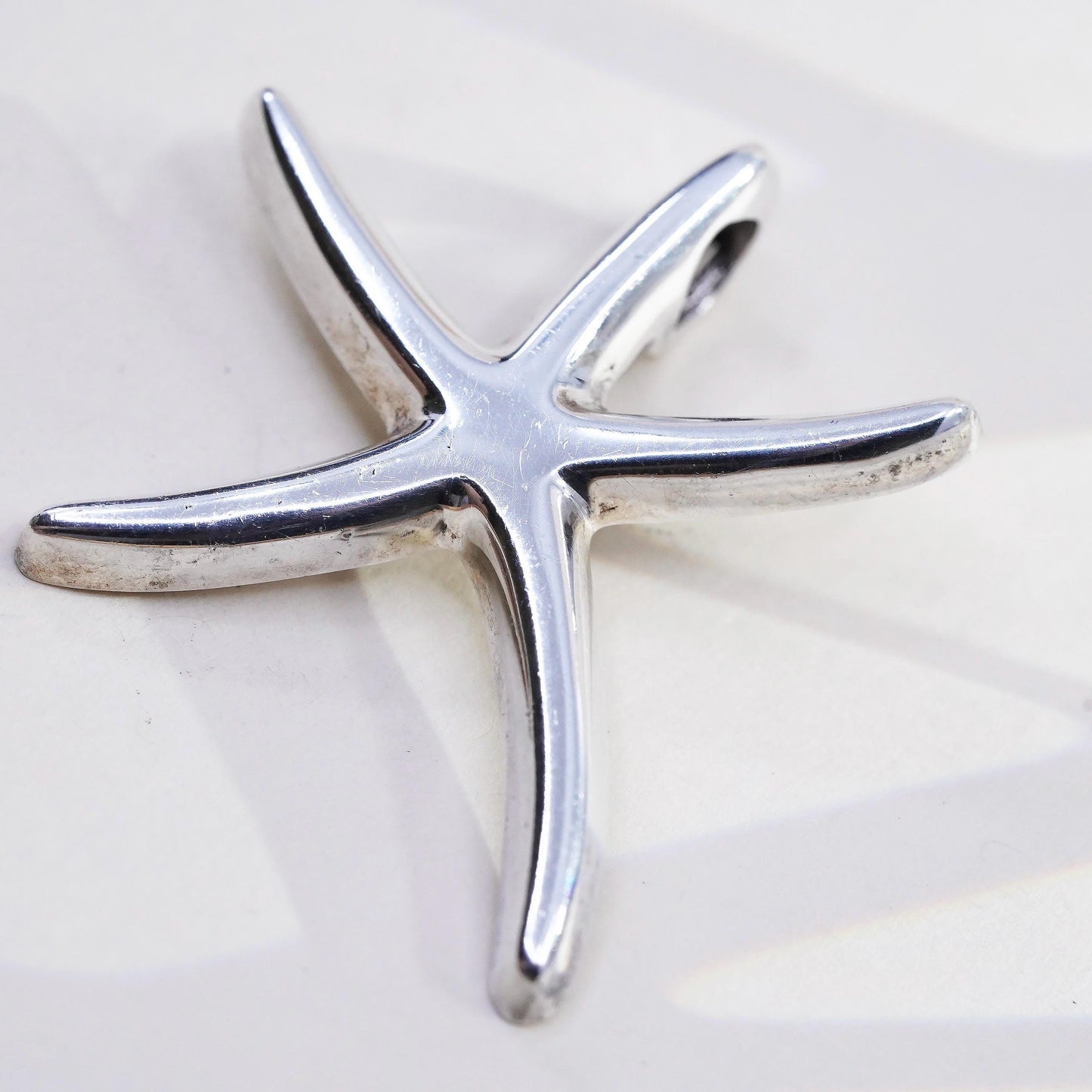 Vintage Mexican Sterling silver handmade pendant, 925 starfish