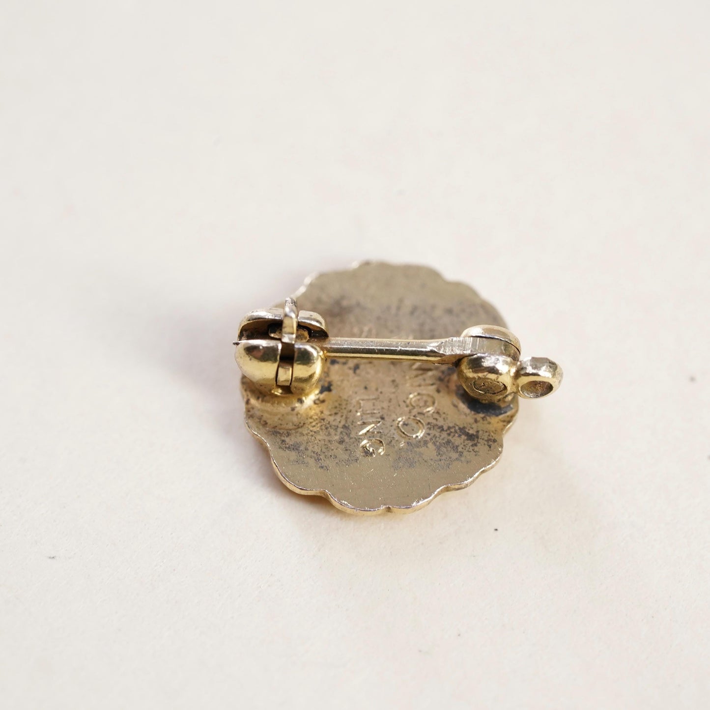 U.S. Navy Hospital Corps Lapel Pin, gold sterling silver 925 Cross Military