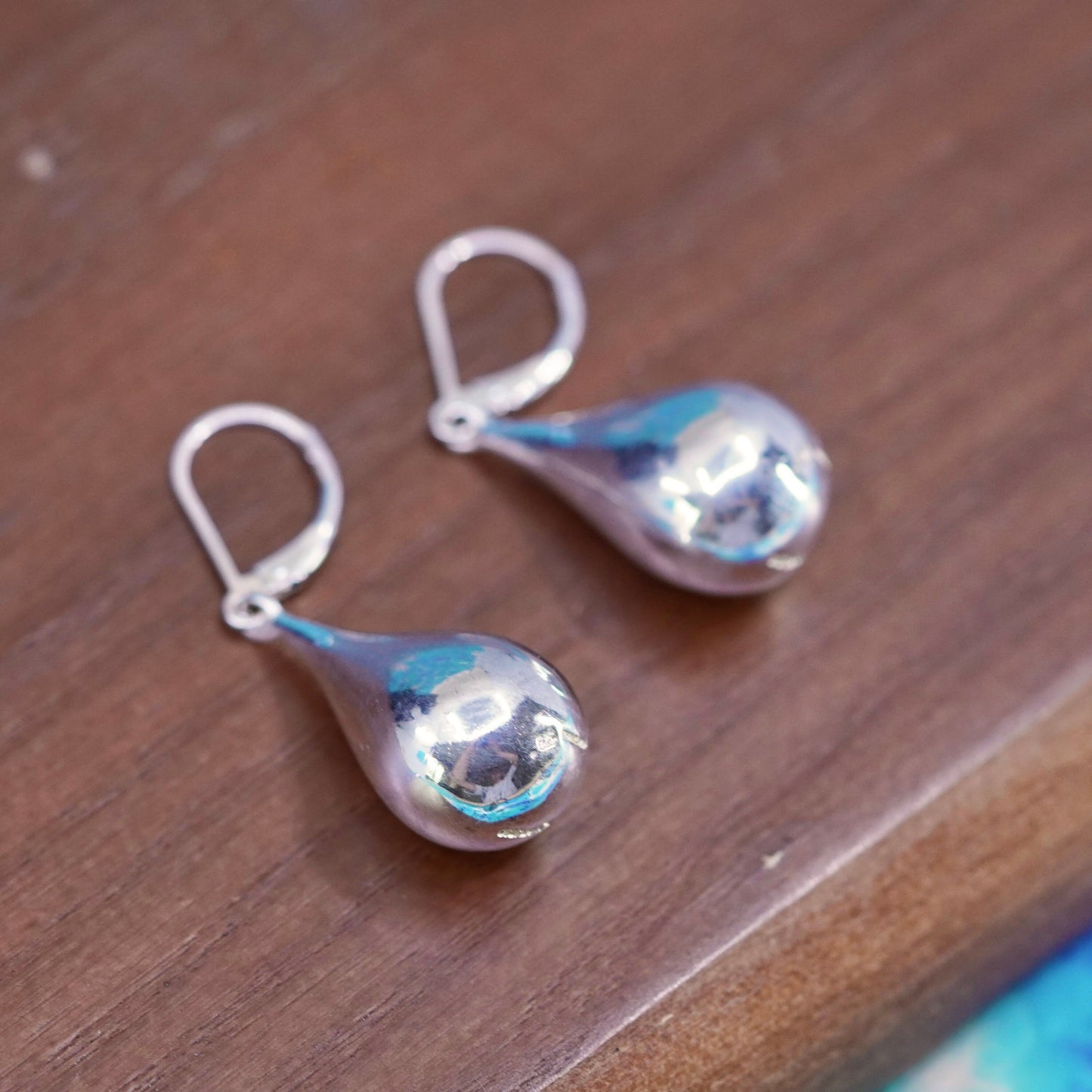 vintage Robert Lee Morris Studio Sterling silver handmade earrings 925 teardrop
