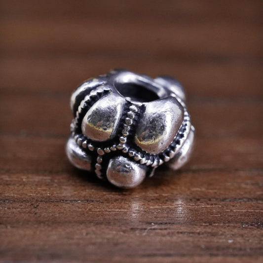 Vintage ALE Sterling 925 silver handmade charm pendant with peridot