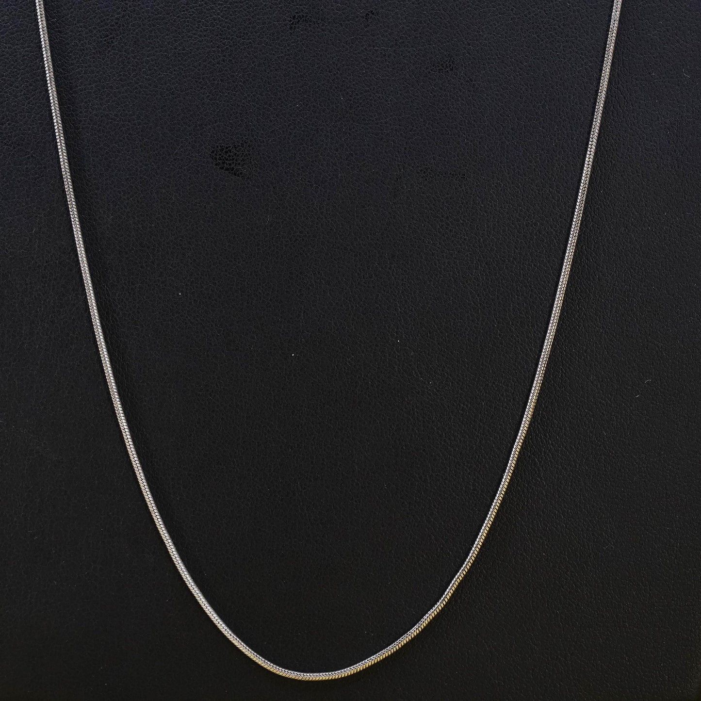 28” 1mm, vintage Sterling silver necklace, Italy 925 snake chain