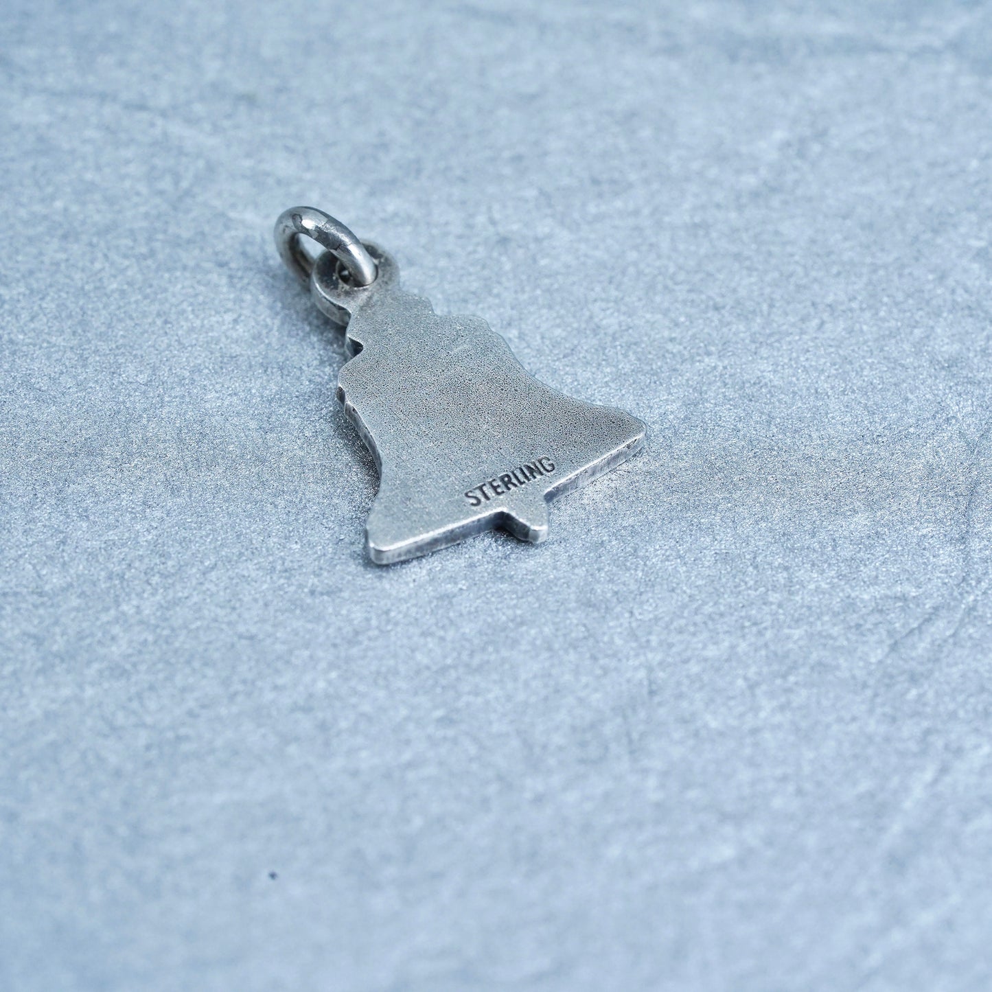 Sterling silver handmade 925 bell telephone attendance award charm pendant