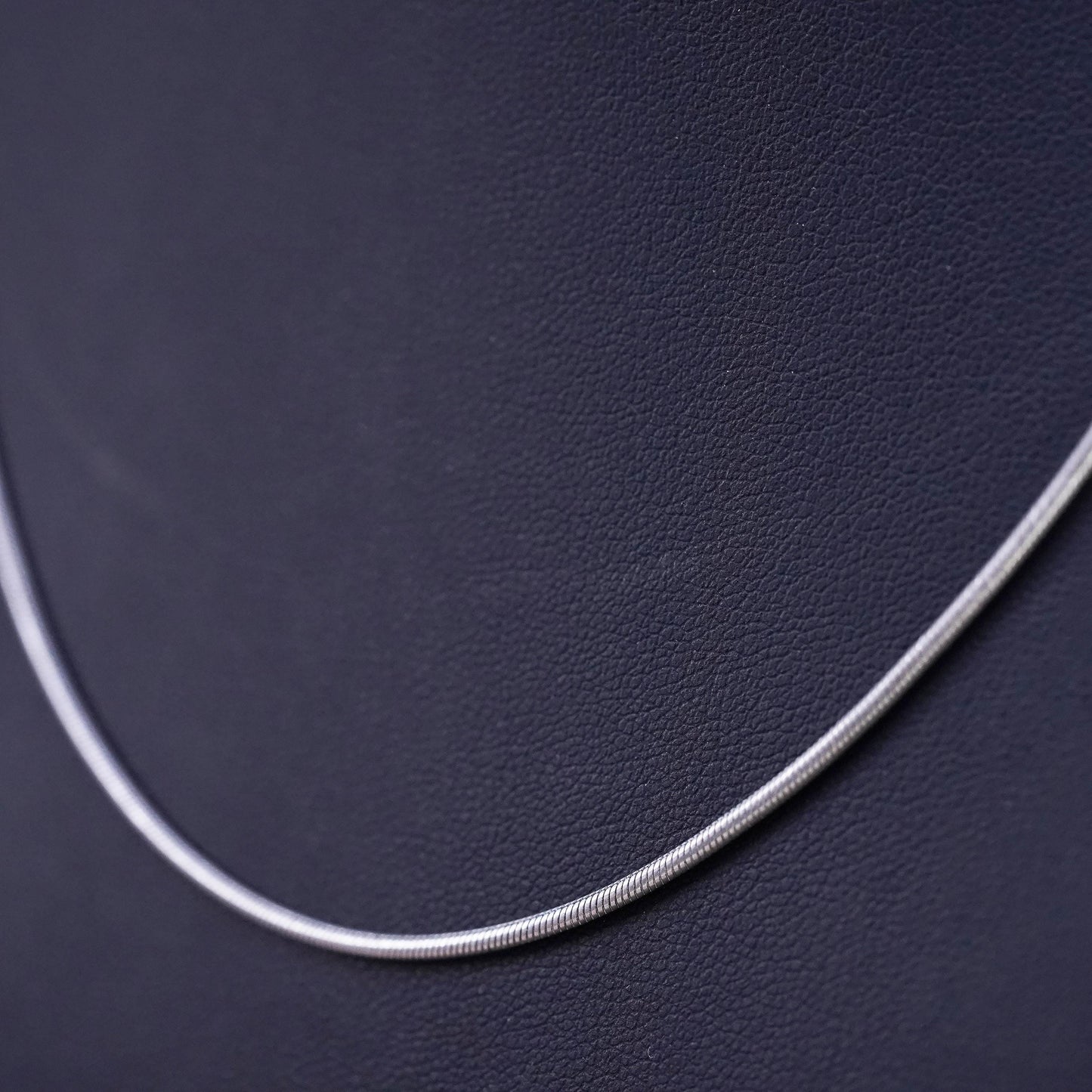18" 1.6mm, vintage Mexican Sterling silver handmade necklace, 925 snake chain