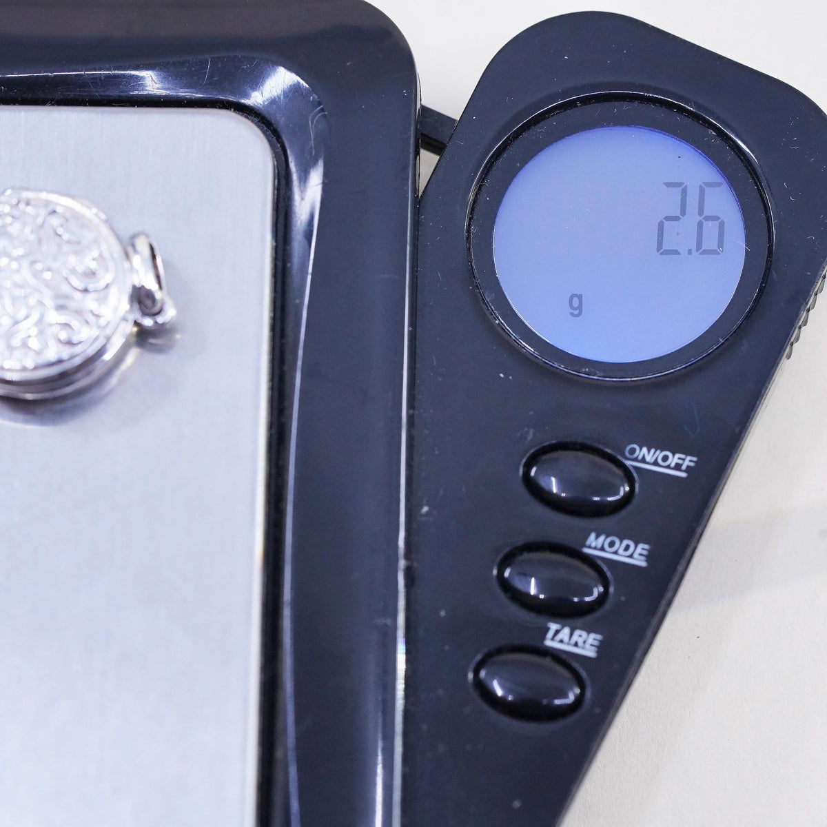 vintage Sterling silver handmade prayer box pendant, 925 photo locket charm