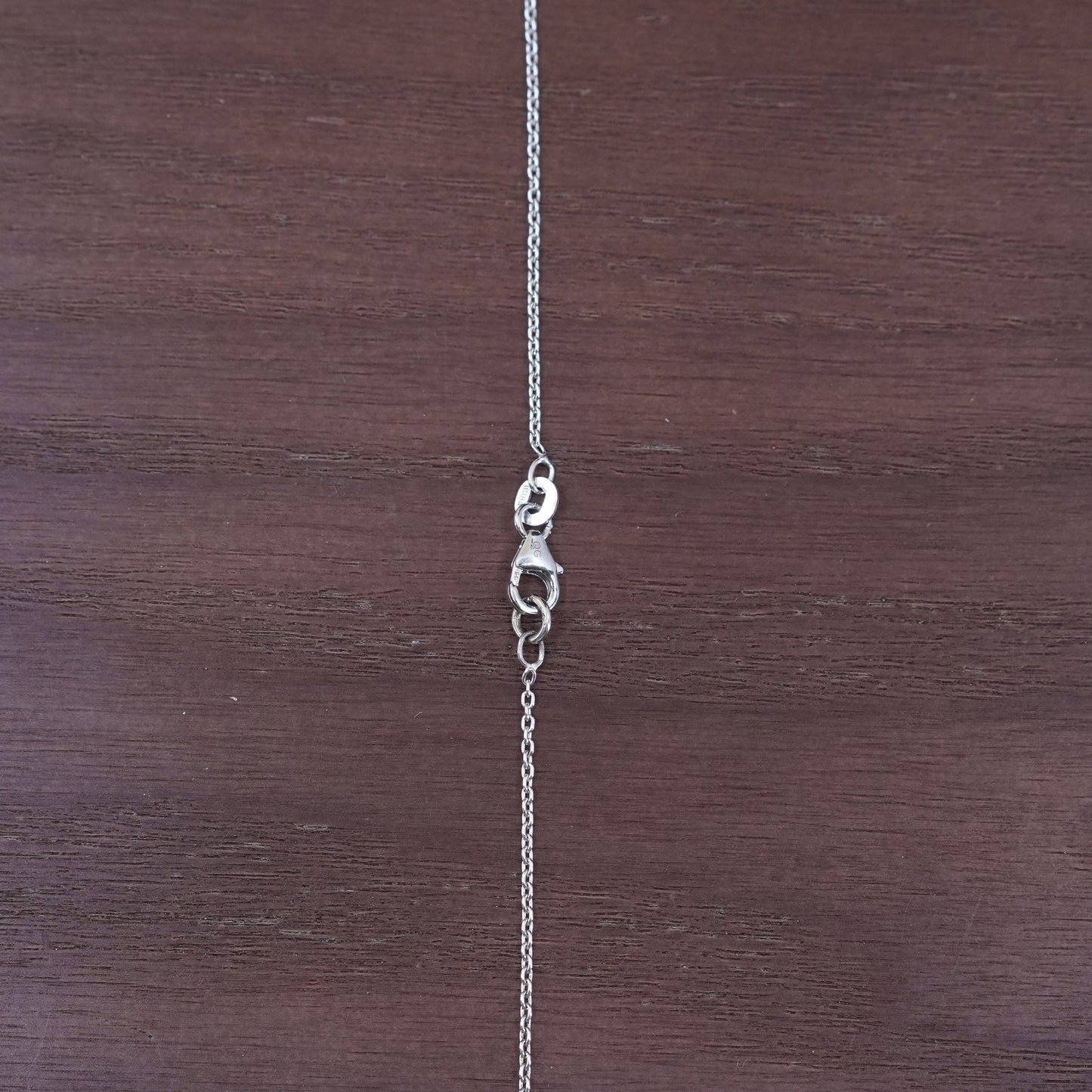 24”, sterling silver handmade necklace, 925 circle chain enamel carrots pendant