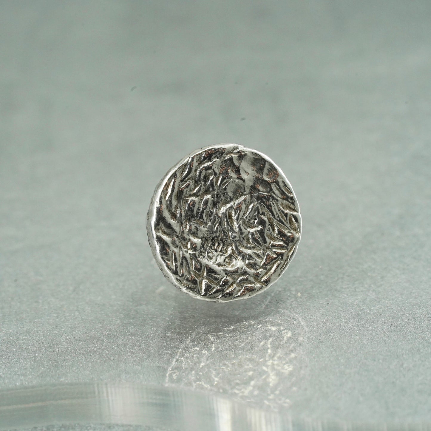 vintage Sterling silver handmade charm, 925 kisses chocolate pendant