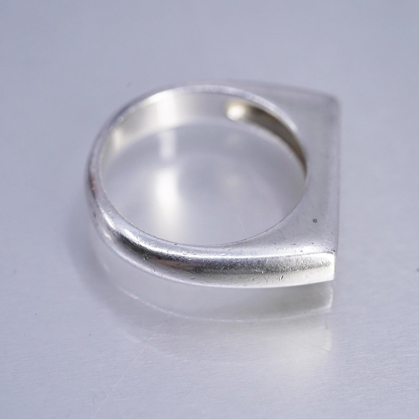Size 6, Vintage Silpada Sterling Silver Flat R3264 BIG IDEA Band Ring 925