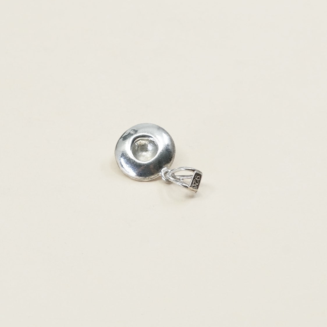 vtg sterling silver handmade pendant, 925 Mexico Sombrero Hat charm