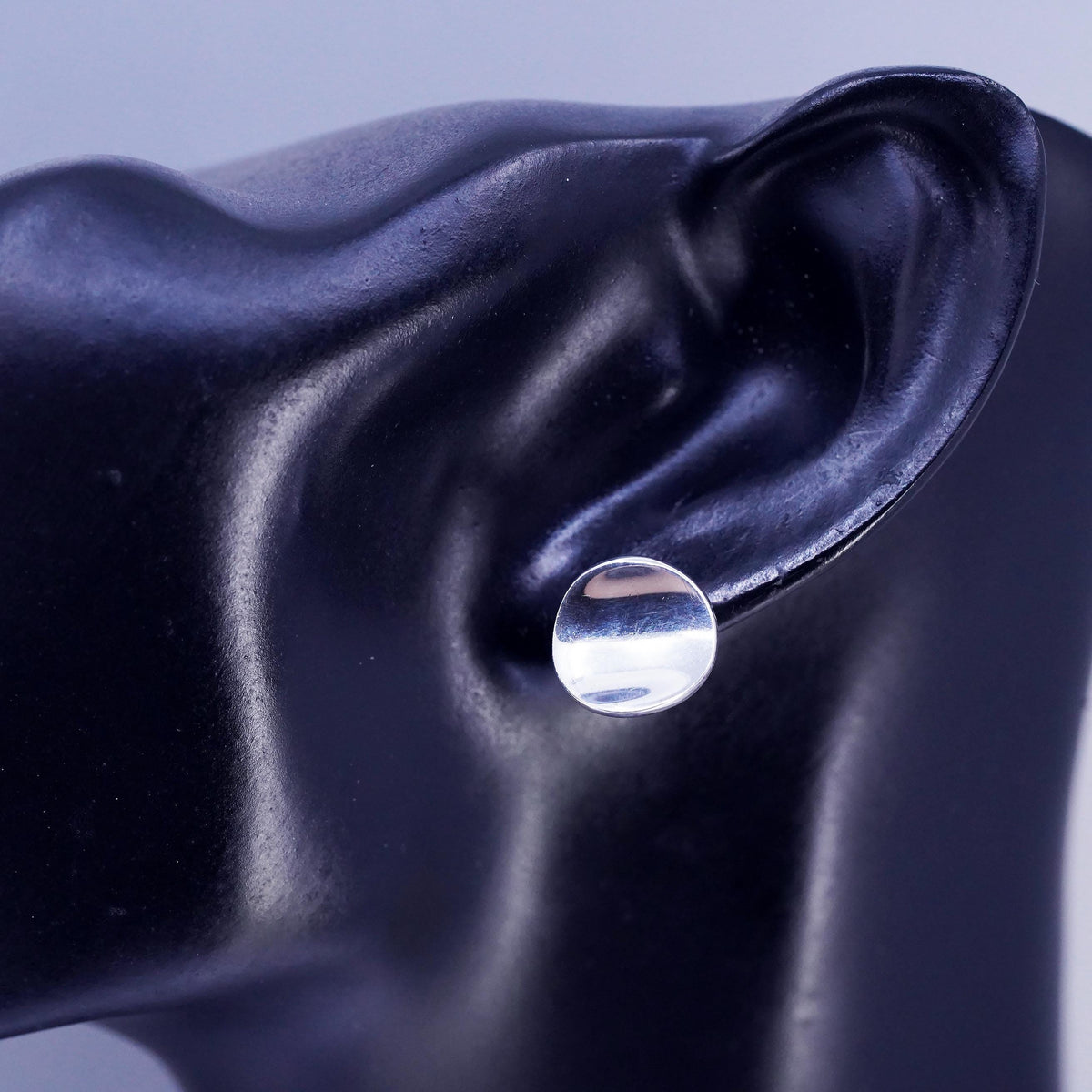 Robert Lee Morris RLM Studio Sterling 925 Silver Stud Earrings Polished Button