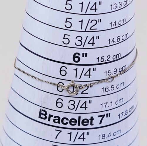 6.5”, Vermeil Gold Over Sterling 925 Silver Curb Bracelet W/ Infinity Charm