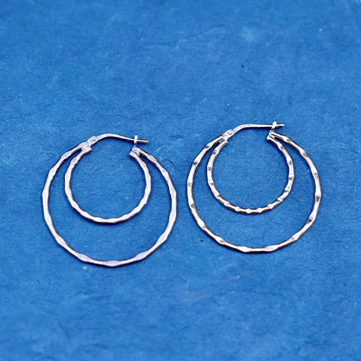1.25”, Jordan vermeil gold filled Sterling 925 silver hoop earrings, huggie
